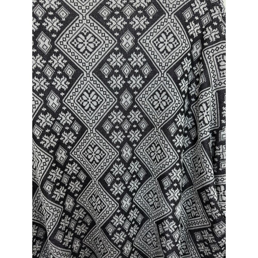 Free People It’s a Cinch Poncho Sweater Boho Fringe V-Neck Tunic Dress XL - Picture 6 of 9